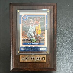 Jalen Brunson NBA Hoops Plaque
